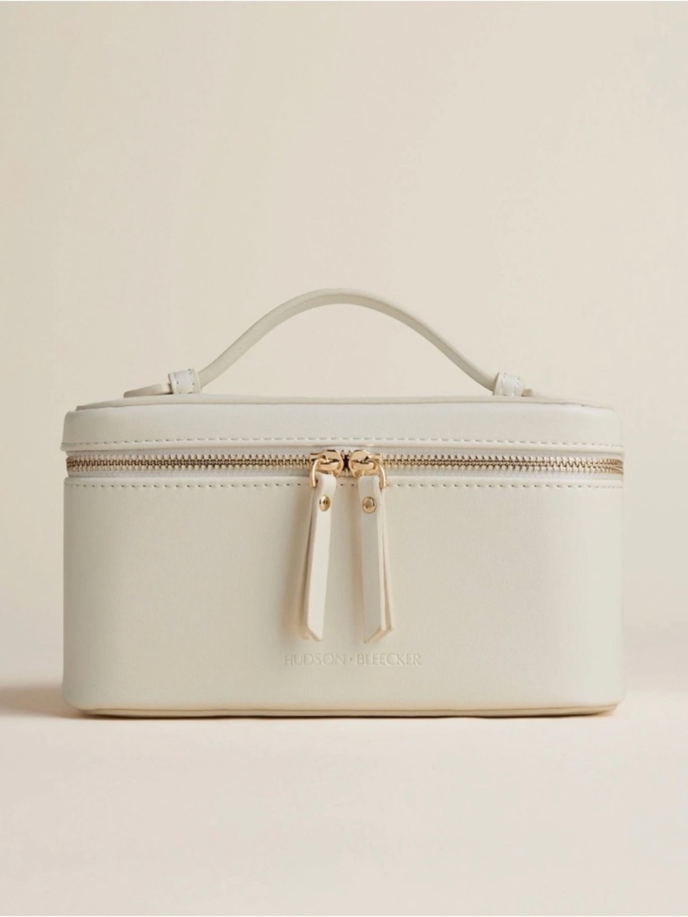 Hudson + Bleecker Jetsetter Train Case - Ecru Cream Cosmetic Case